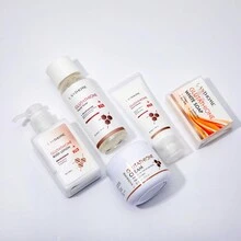 LANTHOME 5入組谷胱甘肽護膚品套裝,包含谷胱甘肽爽膚水,谷胱甘肽乳液,谷胱甘肽潔面乳,谷胱甘肽肥皂和谷胱甘肽身體乳液,具有抗氧化功能,有助於保濕和提亮膚色。 - 白色 - 查看 2