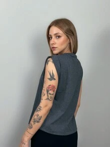 Aveloz Women T-Shirts - Màu xám đen - Xem 5