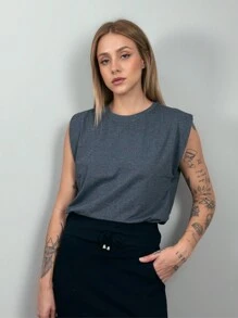 Aveloz Women T-Shirts - Màu xám đen - Xem 3