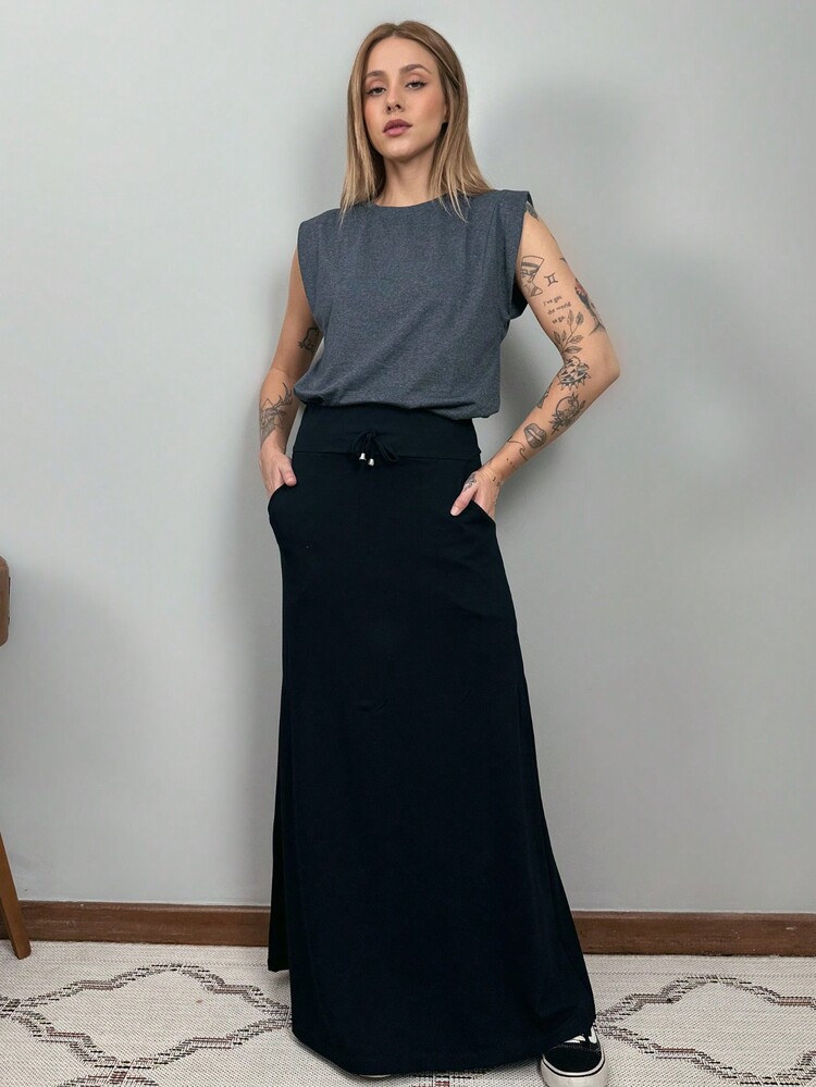Aveloz Women T-Shirts - Màu xám đen - Xem 1