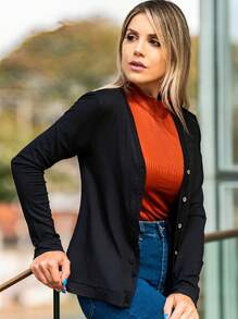 Women Cardigans - màu đen - Xem 2