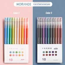 Morandi Color Felt Tip Neutral Pen Set, Students Signature Pen With High Aesthetics, Carbon Pen For Journal And Note Taking, Special For Highlighting And Coloring - No. 3 - View 6