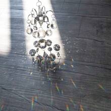 1入組水晶日光板，水晶球棱鏡掛飾壁飾日光板禮品，幻想水晶風鈴吊墜彩虹製造商與勾子，適用於窗戶花園吊燈家庭裝飾 - 透明燈飾球等籠罩 - 查看 3