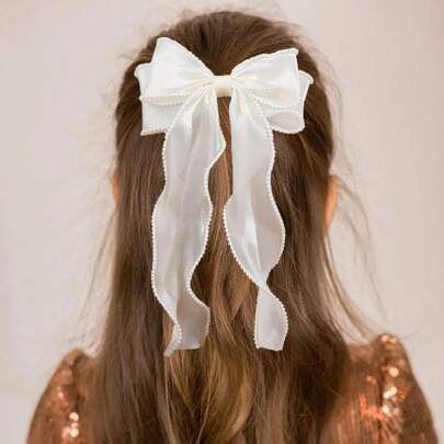 1Pc Beige Lace Bow …