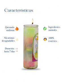 Veladora Gel 7 Veces Destrancadera - Protección y Abre Caminos - Multicolor - Ver 3