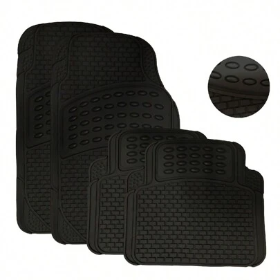 Tapete Universal Negro Touch(4 pzas) para Auto: Elegancia para tu Vehículo