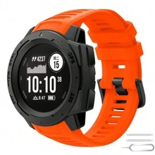 Soft Silicone Replacement Watch Band Compatible With Instinct/Instinct 2/Solar, Suitable As Back-To-School Gift - Garmin Instinct1/2 - View 10