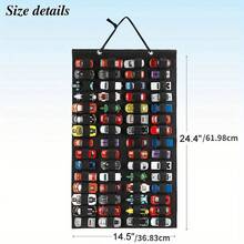 Hanging Organizer For  Wall Mount Display Case Large Capacity Storage Box Bags Hold Up Toy Cars Gift - Blue - View 3