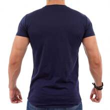 Men Knit Tops - 藏蓝色 - 查看 2