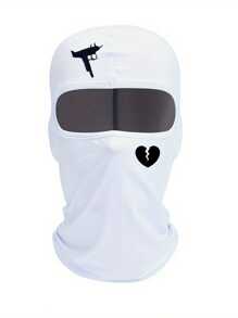 户外骑行防风防晒透气印花单孔骑行帽滑雪面罩情人节 - A - 查看 16