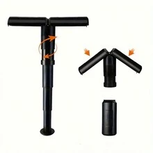 1pc 2-In-1 Portable Walking Stick And Seat - Quick-Fold Design, Compact And Lightweight For Travel, Durable Outdoor Companion - Black - View 7