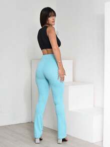 Women Pants - 薄荷藍 - 查看 2