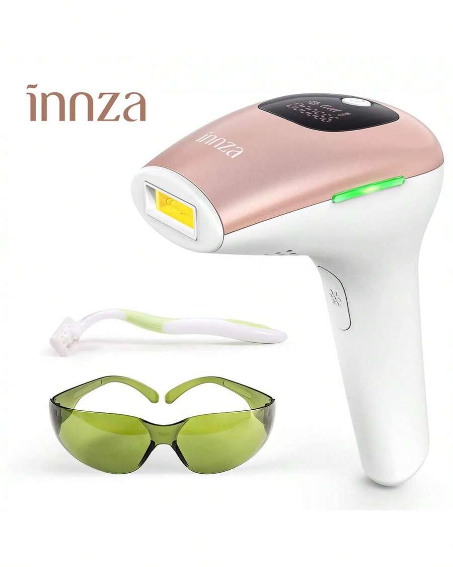 INNZA Home IPL Hair Removal For Women And Men Hair Removal 999,999 Flashes Painless Hair Remover On Armpits Back Legs Arms Face Bikini Line - 玫瑰金 - 查看 1