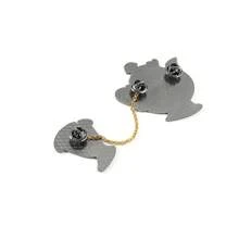 1 Pc Creative  Chain Pin Fashionable Mr.S Potts Arch Enamel Pins Backpack Clothing Jewelry Metal Badge Accessories