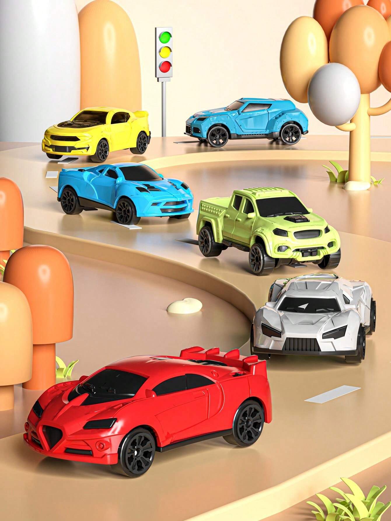 Shark shaped ejector toy car can slide and eject comes with 1 large