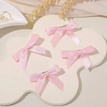 8入組小粉色蝴蝶結髮夾 - 淺粉色 - 查看 5