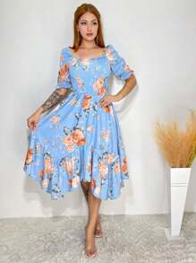 Women Dresses - Baby Blue - View 1