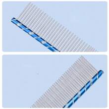 19cm Long Steel Pet Comb, Grooming Tool For Teddy & Long Haired Medium Dogs - Multicolor - View 8