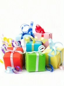 1/5 英寸礼品卷曲丝带 500 码丝带适用于礼品包装、多色气球丝带、婚礼请柬、生日派对、圣诞树装饰、圣诞节 - 金色 - 查看 4