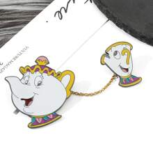 1 Pc Creative  Chain Pin Fashionable Mr.S Potts Arch Enamel Pins Backpack Clothing Jewelry Metal Badge Accessories