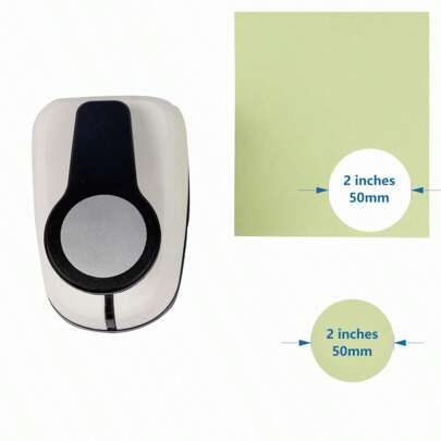 2 In 50mm Circle Paper Hole Punch Craft Daily Shapes Puncher Tool, Single Hole, Suitable For Students' Scrapbooking And Card Making