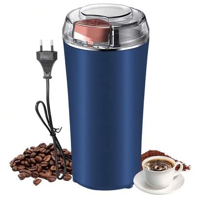 小型不銹鋼電動磨粉機,適用於咖啡、堅果、豆類、穀物、草藥,歐盟插頭