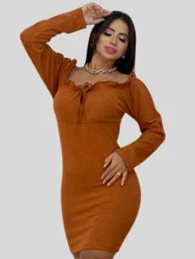 Women Dresses - Lạc đà - Xem 3