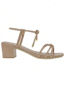Women Heeled Sandals - 乾枯玫瑰色 - 查看 3