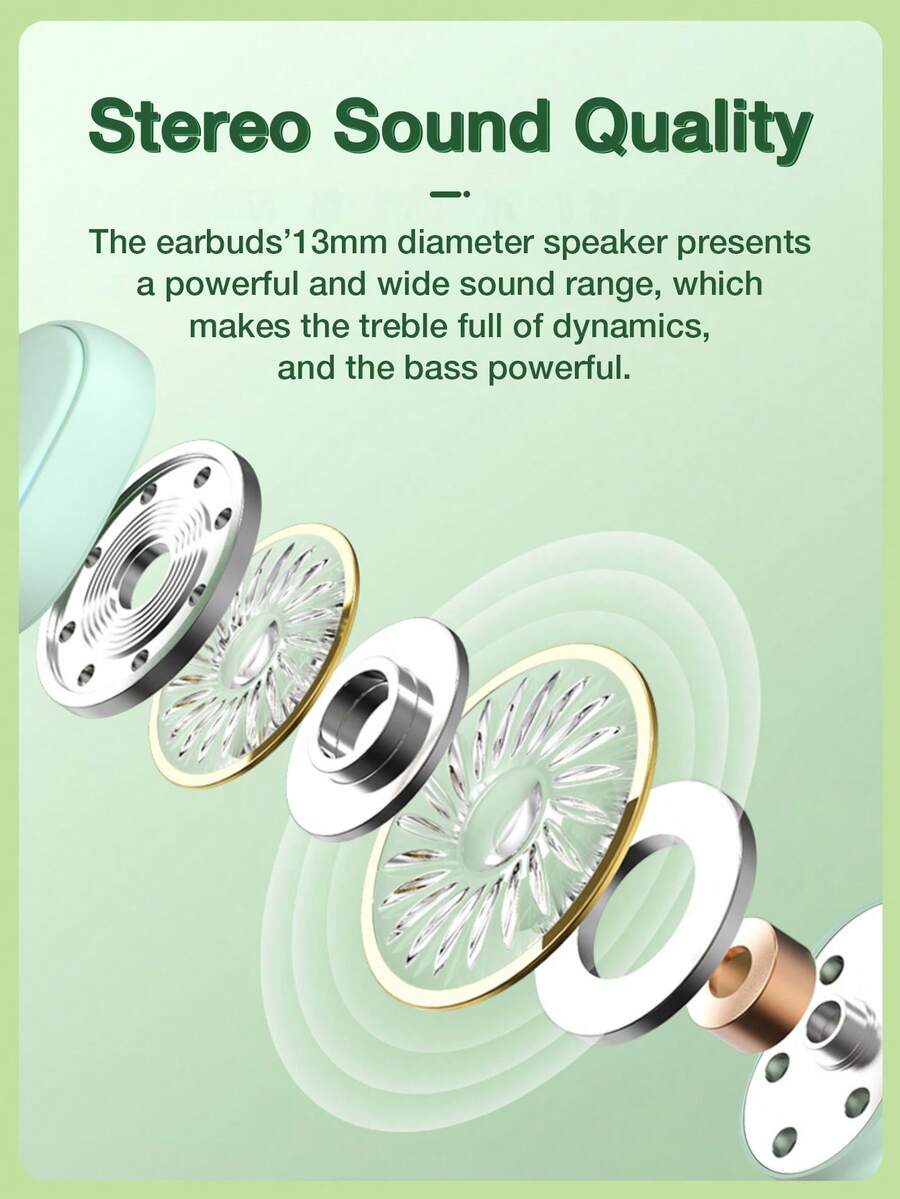 GENAI [Upgraded Version]GENAI Mini Wireless Earbuds In Ear LightWeight Headphones, BuiltIn