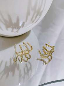 Stud Earrings - 金色 - 查看 8