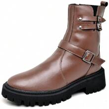 dubuy Women Pant Boots - 鏽棕色 - 查看 3