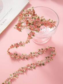 1 Yard Floral Pattern Lace Ribbon Trim For Sewing, Gift Package Wrapping,DIY Crafts And Bridal Wedding Decorations