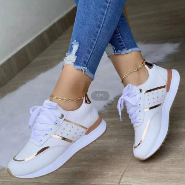 Women's Tennis Sneakers Orthotic Arch Support Non Slip Wedge Walking Shoes Pain Relief Casual Work Shoes