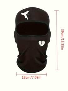 户外骑行防风防晒透气印花单孔骑行帽滑雪面罩情人节 - A - 查看 9