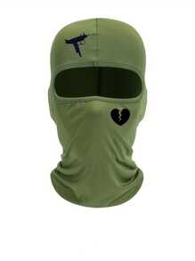 户外骑行防风防晒透气印花单孔骑行帽滑雪面罩情人节 - A - 查看 7