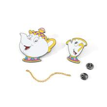1 Pc Creative  Chain Pin Fashionable Mr.S Potts Arch Enamel Pins Backpack Clothing Jewelry Metal Badge Accessories