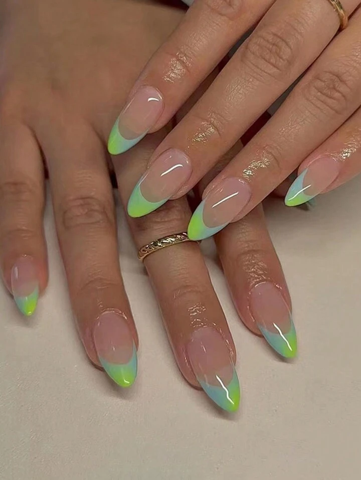 simple summer nails almond