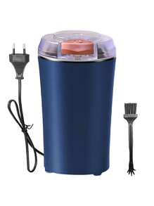 Coffee Grinder Electric, Spice Grinder, Coffee Bean Herb Grinder , One-Touch Push-Button Stainless Steel Grinding For Herb Peanut Grains Beans(Blue) - Navy Blue - View 9