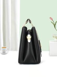 1pc Latest Color Block Women's Bag, Versatile Casual Elegant Bag, Shoulder/Handheld/Crossbody Bag, Suitable For Ladies' Daily Dating Gifts, Mother Day Gifts, Mom Gifts, Mommy's Essentials Mommy Bag For Going Out, Best Mother's Day Gift Ideas, Eye-Catching Work Bags For Women