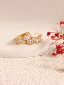 1 Miếng Bộ kim cương Hàng đơn Đinh tán tai Thích hợp Đối với Mặc hàng ngày Đối với phụ nữ - Nhiều màu - Xem 6