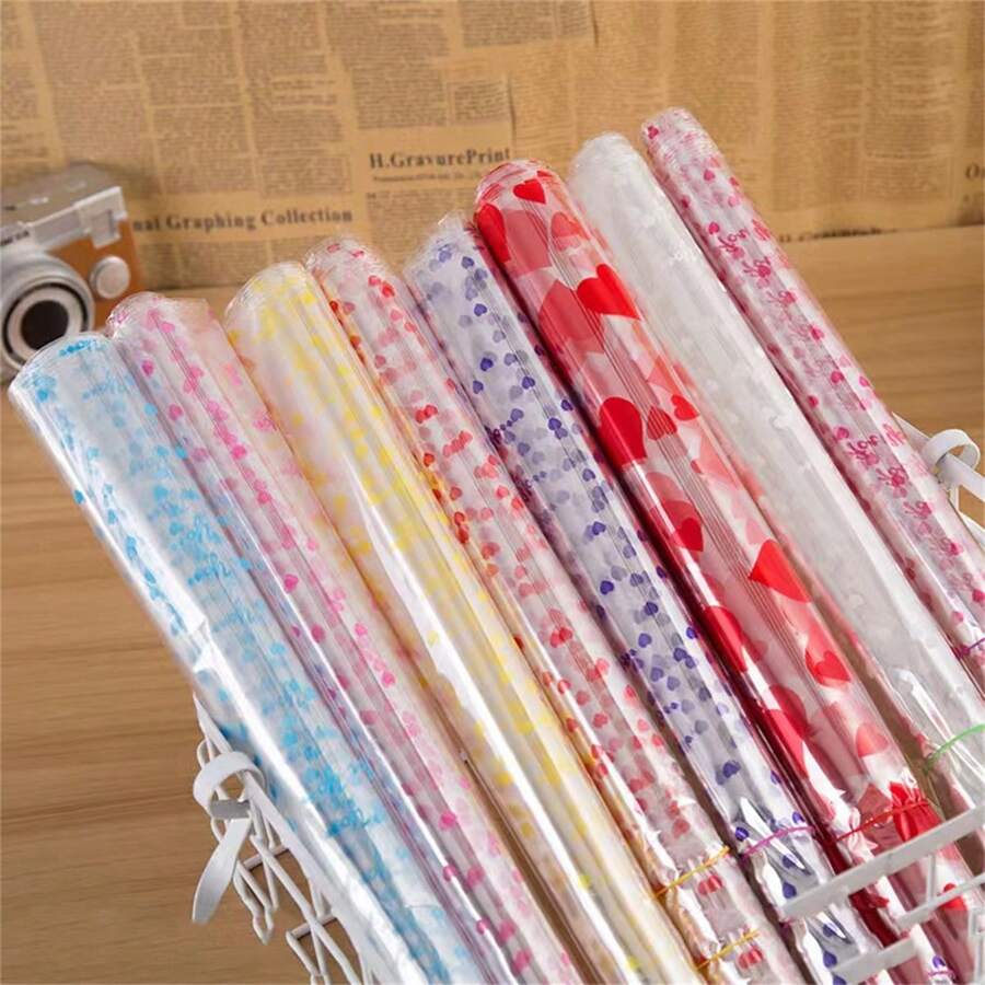 10 Packs Of Shrink Wrap Gift Basket Bags For Gift Baskets, Clear PVC