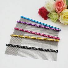 19cm Long Steel Pet Comb, Grooming Tool For Teddy & Long Haired Medium Dogs - Multicolor - View 6