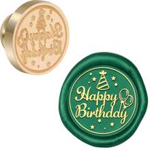 CYFUN DESIGN 1PC Feather/Wolf/Hummingbird/Moon/Fireworks/Swallow Wax Seal Brass Stamp Head NO Wooden Handle Vintage Brass Removable Seal Stamp For Wedding Party Invitations Envelopes Cards Gift Packing - Gold - View 28