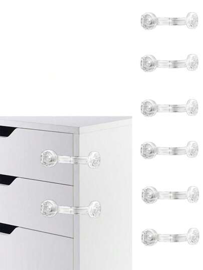 5/8/9/12/14PCS Baby Lock Multi-Function Dual Open Lock Child Lock Cabinet Refrigerator Lock Window Lock, Fridge Door Lock, Freezer Lock, Invisible Cupboard Lock Childproof Infant Anti-Clamp Child Lock