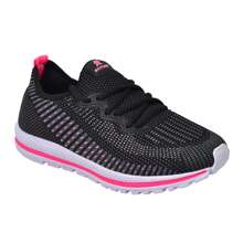 Women's Sports Tennis Walking Running Gym - Black - View 3