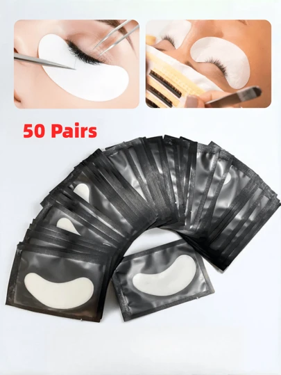 50 Ghép miếng dán mở rộng lông mi , Lông mi Tấm lót Gel Patch Ghép , Nối mi , Mở rộng lông mi Mắt Hình dán , Không có xơ Mắt , Nối dài mi Công cụ , Đối với Mở rộng lông mi , Nối mi Sự bảo vệ Sự cách ly