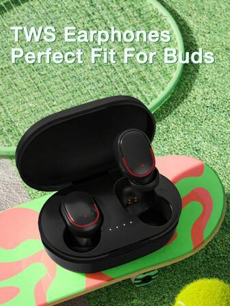  [Upgraded Version]GENAI Mini Wireless Earbuds In Ear Light-Weight Headphones, Built-In Microphone, Waterproof, Immersive Premium Sound Long Distance Connection Headset With Charging Case