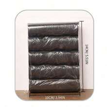 5捆/包,藍色一次性垃圾袋,扁嘴尿布垃圾袋,適用於家庭、廚房、辦公室和餐廳使用 - 藍色 - 查看 4