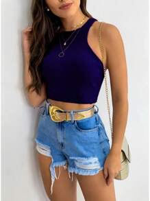 Women Tops - 藏蓝色 - 查看 2