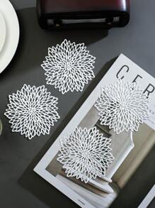 6-12pcs/Set PVC Cup Coasters, Table Decorative Mats For Daily Dining Table